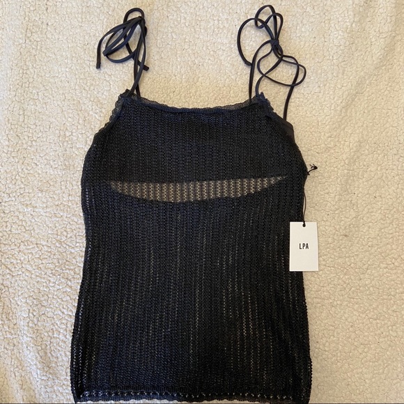 NWT LPA x Revolve Open Knit Tank, S - Picture 3 of 8